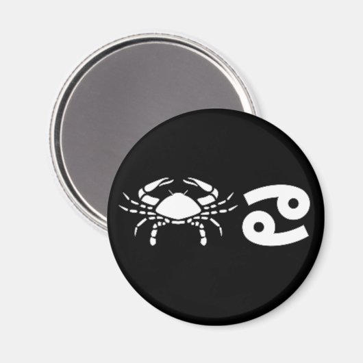 Aimant Cancer avec symbole (Recto/Verso)
