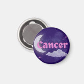 Aimant Cancer Céleste esthétique Lune Cloud Stars Design (Recto/Verso)