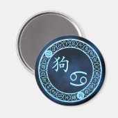 Aimant Cancer/chien (Recto/Verso)