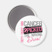 Aimant Cancer Choisi Le Mauvais Diva - Cancer Du Sein (Recto/Verso)