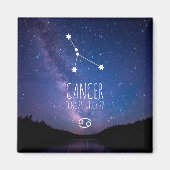 Aimant Cancer | Constellation Zodiaque personnalisée (Devant)