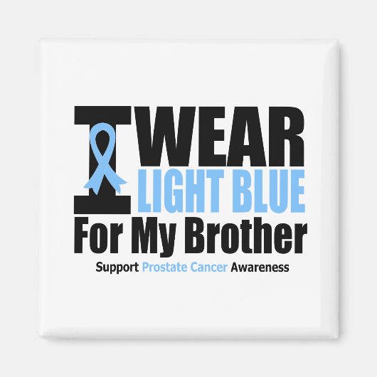 Aimant Cancer De La Prostate Je Porte Du Bleu Léger Pour (Devant)