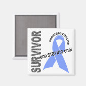 Aimant Cancer de la prostate Survivant 1 (Recto/Verso)