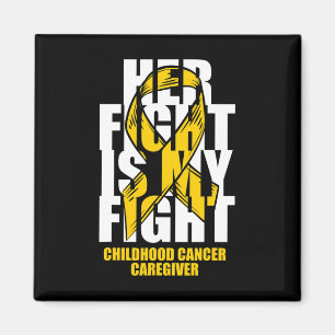 Aimant Cancer de l'enfance Mois de l'aidante Ruban d'or S