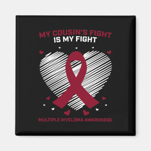 Aimant Cancer du Sang Cadeau Bourgogne Cousin multiple My