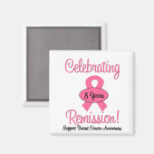 Aimant Cancer du sein 8 ans remise (Recto/Verso)