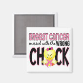 Aimant Cancer Du Sein Mis Avec Le Mauvais Chick (Recto/Verso)
