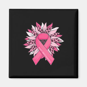 Aimant Cancer du sein Pink Ribbon Tournesol Cancer du sei