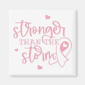 Aimant Cancer du sein plus fort que la tempête (Devant)