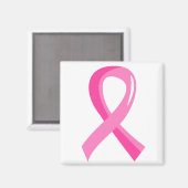 Aimant Cancer du sein Ruban rose 3 (Recto/Verso)