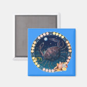 Aimant Cancer du zodiaque - Customisez-le ! (Recto/Verso)