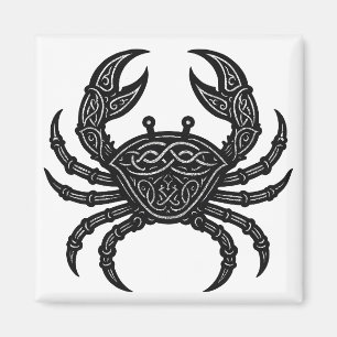 Aimant Cancer — Encre Hantée Zodiaque Crabe