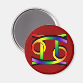 Aimant Cancer et Gemini GLBT (Recto/Verso)