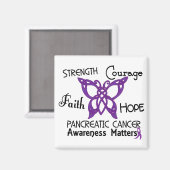 Aimant Cancer pancréatique Papillon celtique 3 (Recto/Verso)