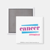 Aimant Cancer pourpre (Recto/Verso)