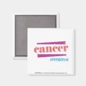 Aimant Cancer rose (Recto/Verso)