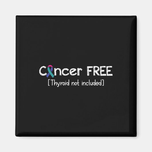 Aimant Cancer Sans Thyroïde Cancer Support Ruban (Devant)