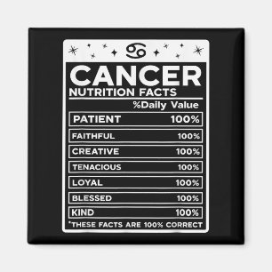 Aimant Cancer Style nutritionnel Design zodiaque, cancer