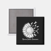 Aimant Cancer Volleball Maman Grand-mère rose Ribbon (Recto/Verso)