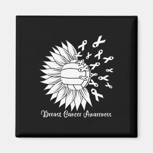 Aimant Cancer Volleball Maman Grand-mère rose Ribbon