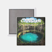 Aimant Cancun Mexico Travel Cenote (Recto/Verso)