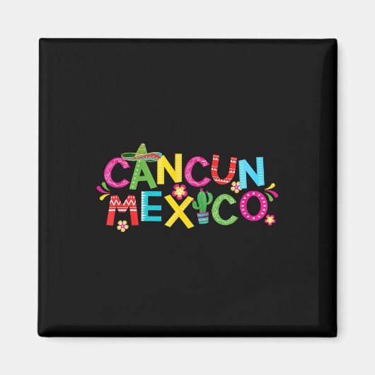 Aimant Cancun Mexique 1 (Devant)