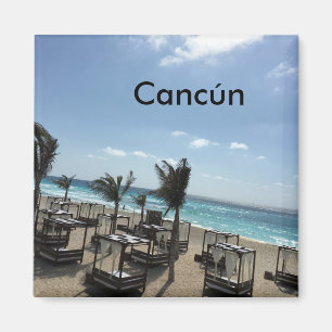 Aimant Cancún (Mexique) - d'aimant Carré de 2 pouces