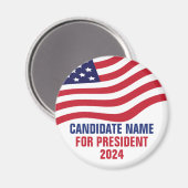 Aimant Candidat politique personnalisé Campagne électoral (Recto/Verso)