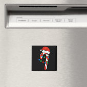 Aimant Candy Cane Santa Hat Christmas Lights Xmas Men Wom (In Situ (Lave-vaisselle))
