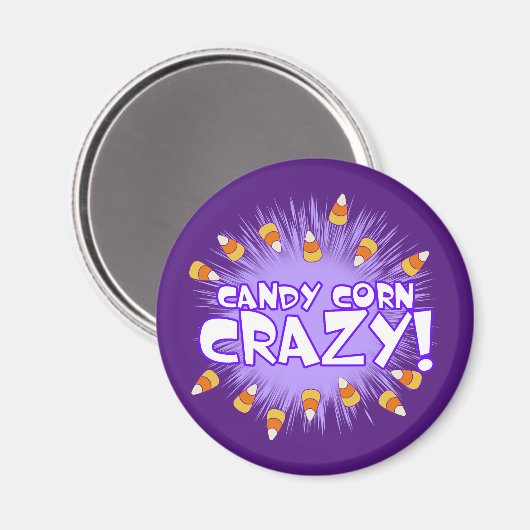 Aimant Candy Corn CRAZY ! (Recto/Verso)
