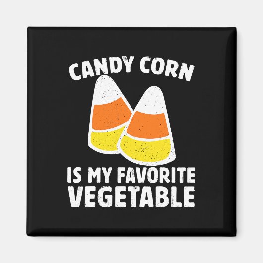 Aimant Candy Corn Est Mon Légumes Favoris Tee Retro Hall (Devant)