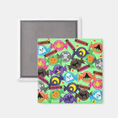 Aimant Candy d'Halloween amusant (Recto/Verso)