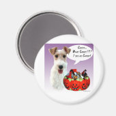 Aimant Candy Halloween Fox fil Terrier (Recto/Verso)