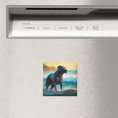 Aimant Cane Corso Beach Surf Peinture (In Situ (Lave-vaisselle))