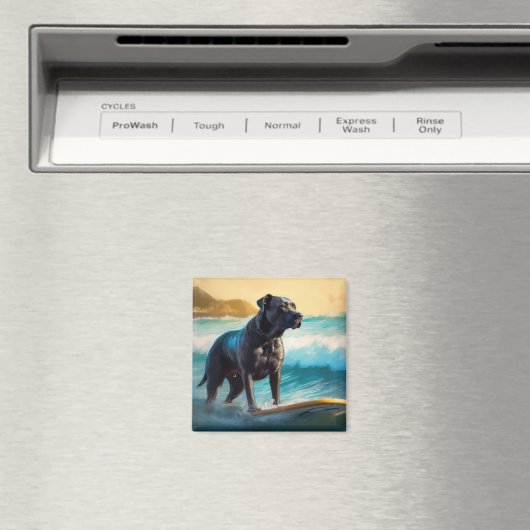 Aimant Cane Corso Beach Surf Peinture (In Situ (Lave-vaisselle))