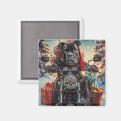 Aimant Cane Corso Chien équitation Moto Noël (Recto/Verso)