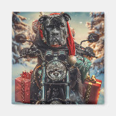 Aimant Cane Corso Chien équitation Moto Noël (Devant)