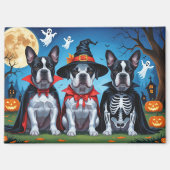Aimant Cane Corso Chiens Citrouille Halloween Funny (Recto)