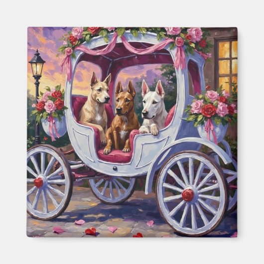 Aimant cane corso Dog Valentine's Day (Devant)