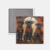 Aimant Cane Corso Halloween Épouvantable (Recto/Verso)