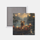 Aimant Cane Corso Noël Festive Voyage (Recto/Verso)