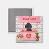 Aimant caniche Chien Valentine's Day Kissing Booth (Recto/Verso)