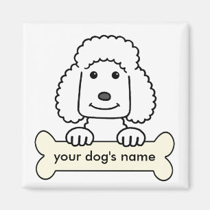 Aimant Caniche personnalisé