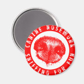 Aimant Canine Nosework, Coussin pour s'amuser (Recto/Verso)