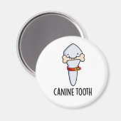 Aimant Canine Tooth Funky Dental Pun (Recto/Verso)