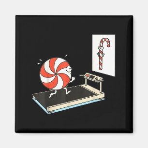 Aimant Canne à sucre de Noël drôle humour bonbon menthe p