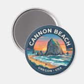 Aimant Cannon Beach Oregon (Recto/Verso)