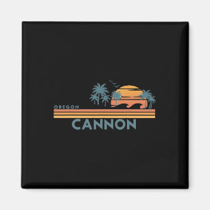 Aimant Cannon Beach Oregon Vacances d'été Vintage 70's