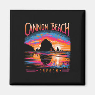 Aimant Cannon Beach Oregon Voyage été vacances en famille