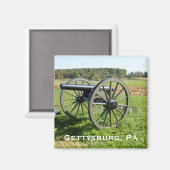Aimant Canon sur le champ de bataille de Gettysburg (Recto/Verso)